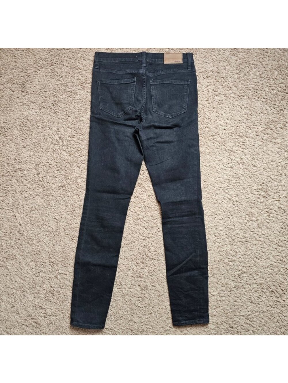 Madewell Jeans Womens 26 28x27 Black Roadtripper Skinny Denim Stretch - Picture 4 of 8